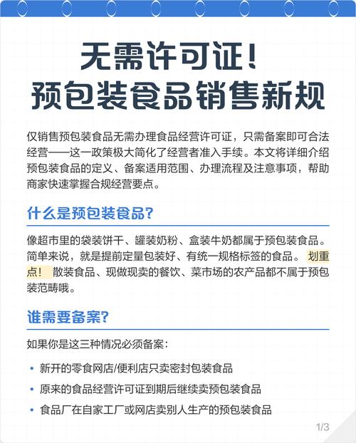 无需许可证!预包装食品销售新规